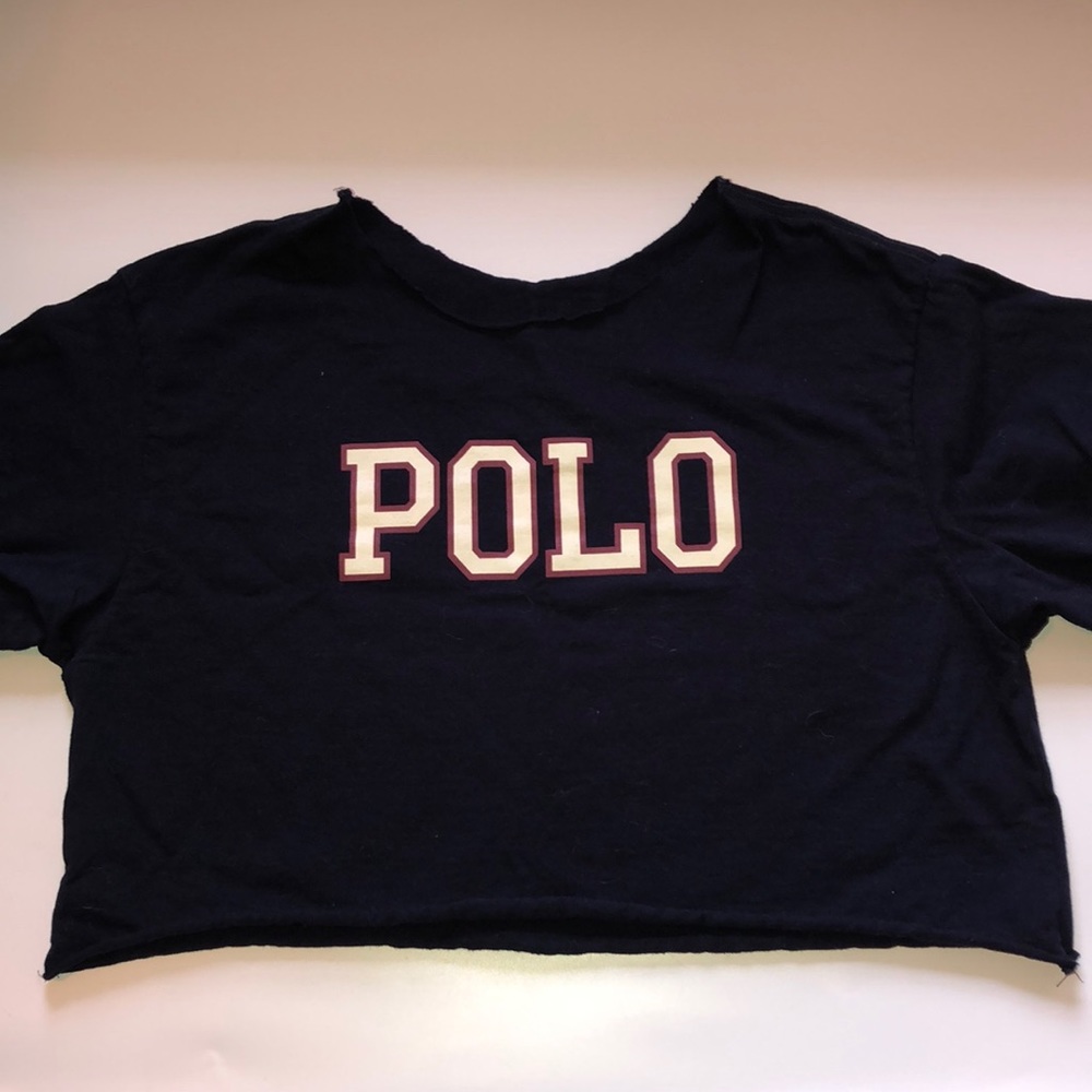 Vintage Polo Crop Top